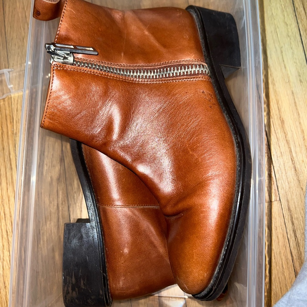 Zara authentic leather boots